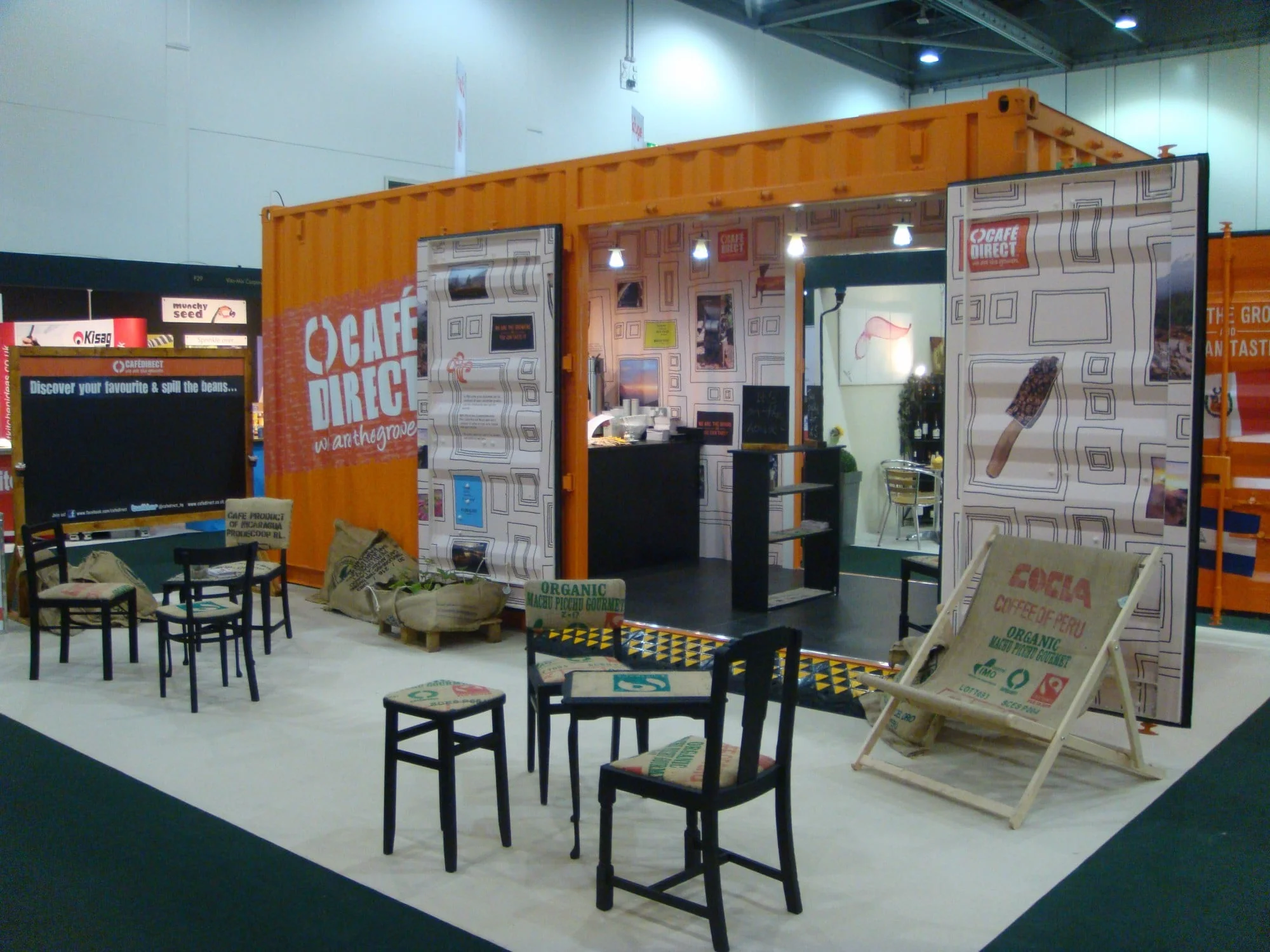 Cafe Direct shipping container display