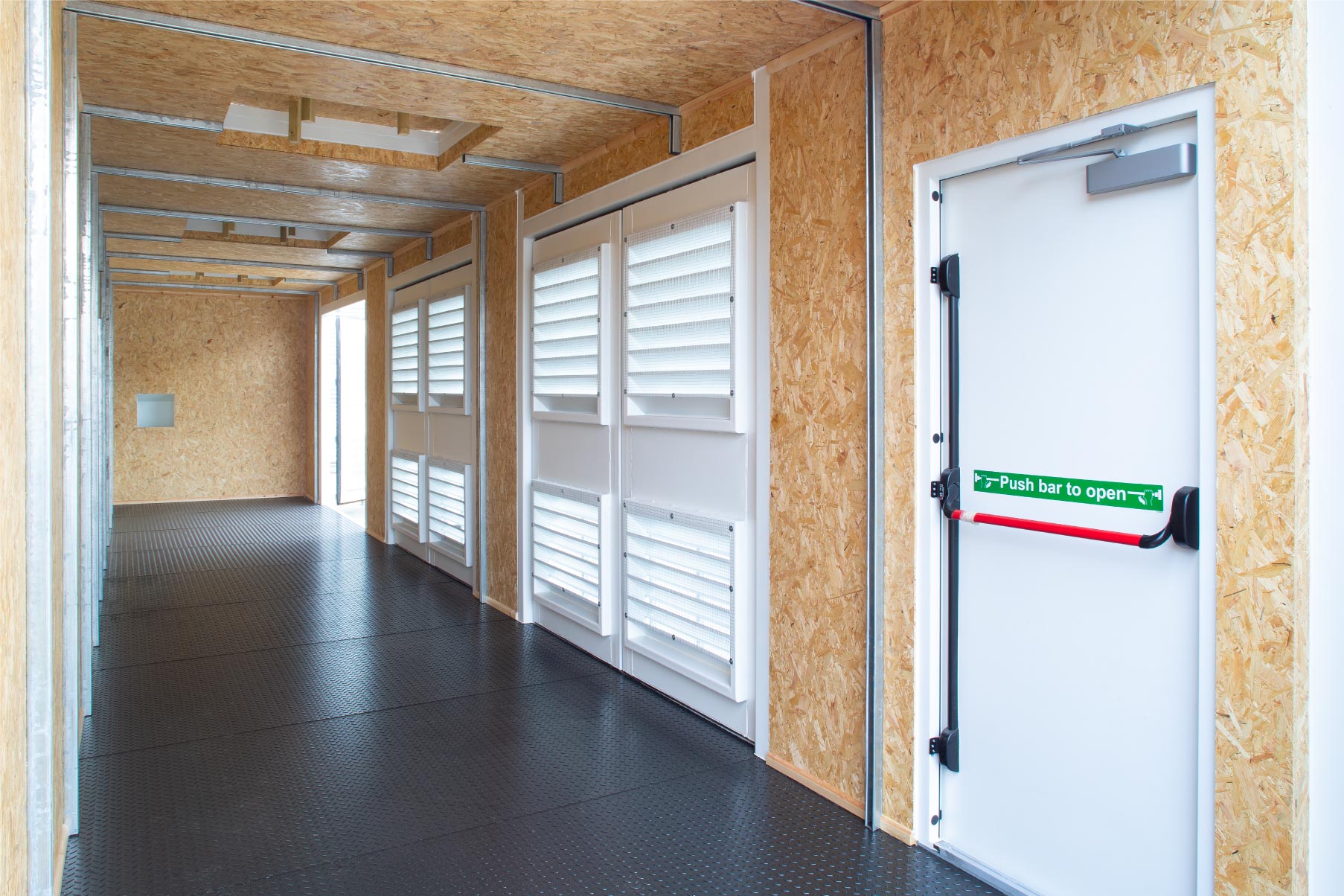 Interior shipping container lining